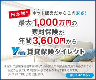 ヤマダ少額短期保険 賃貸保険ダイレクト