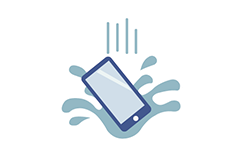 スマートフォン水濡れ修理のイメージ